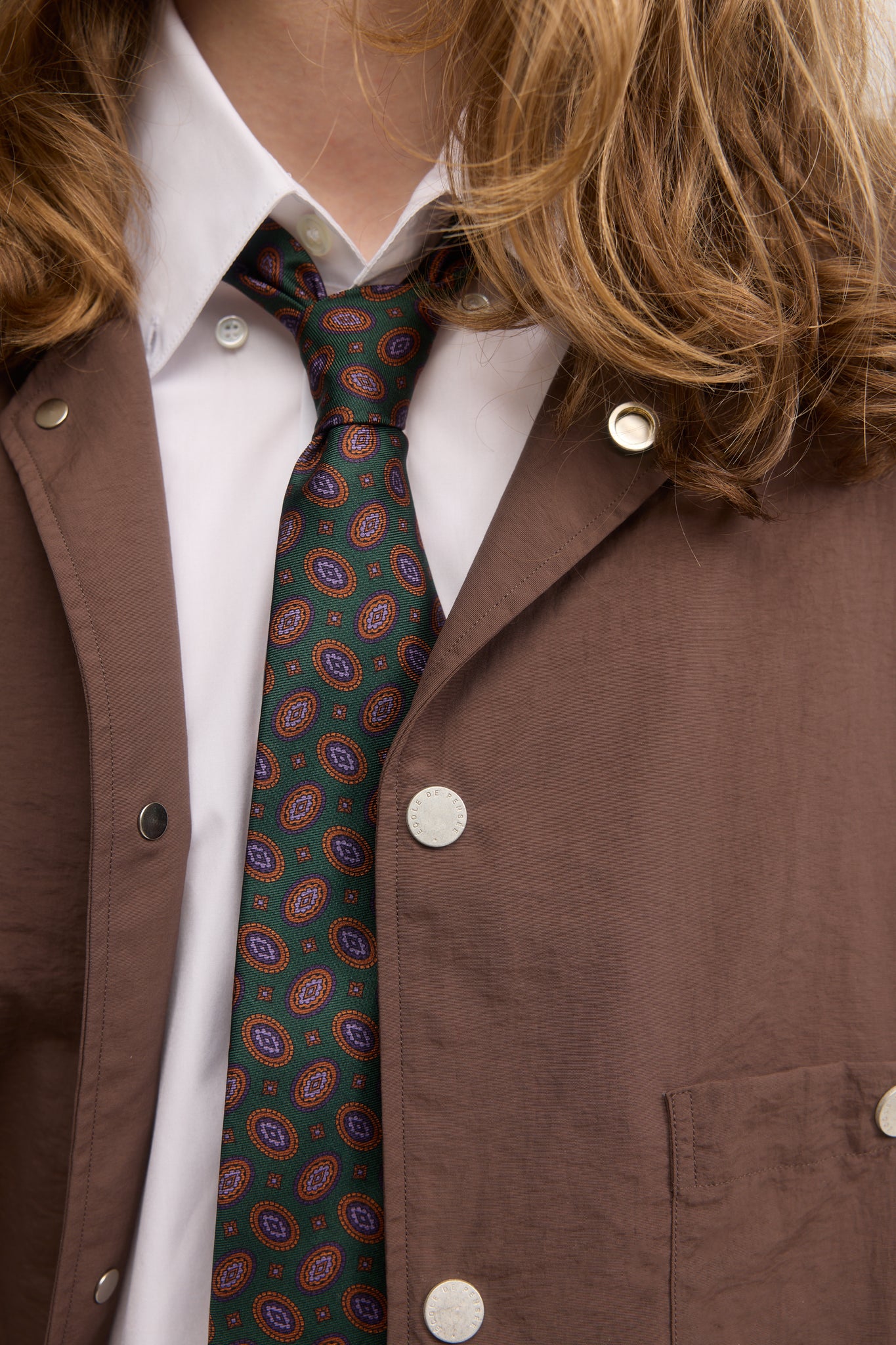 Cacao taslan taffeta technical quilted blouson