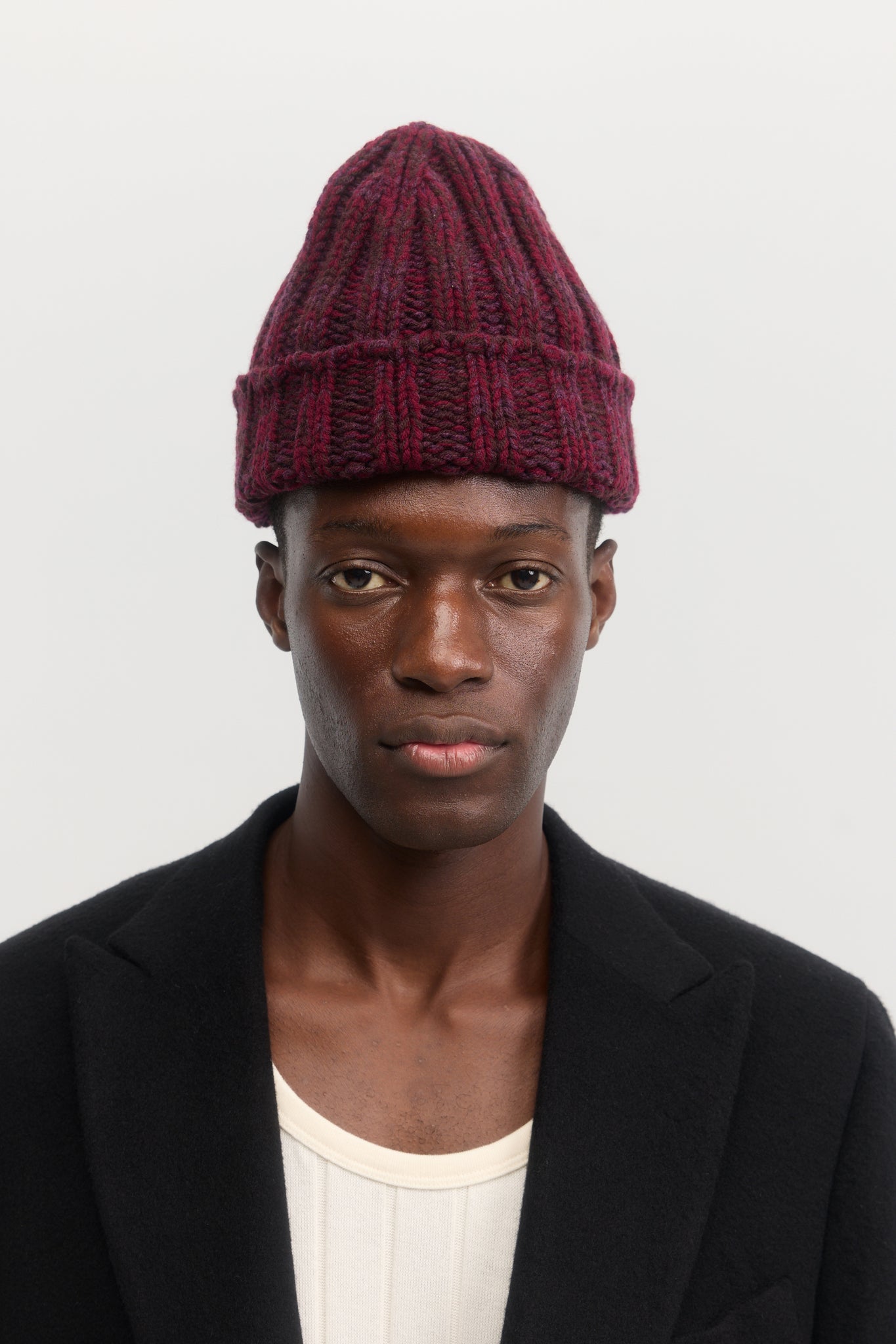 Gamay crochet virgin wool beanie