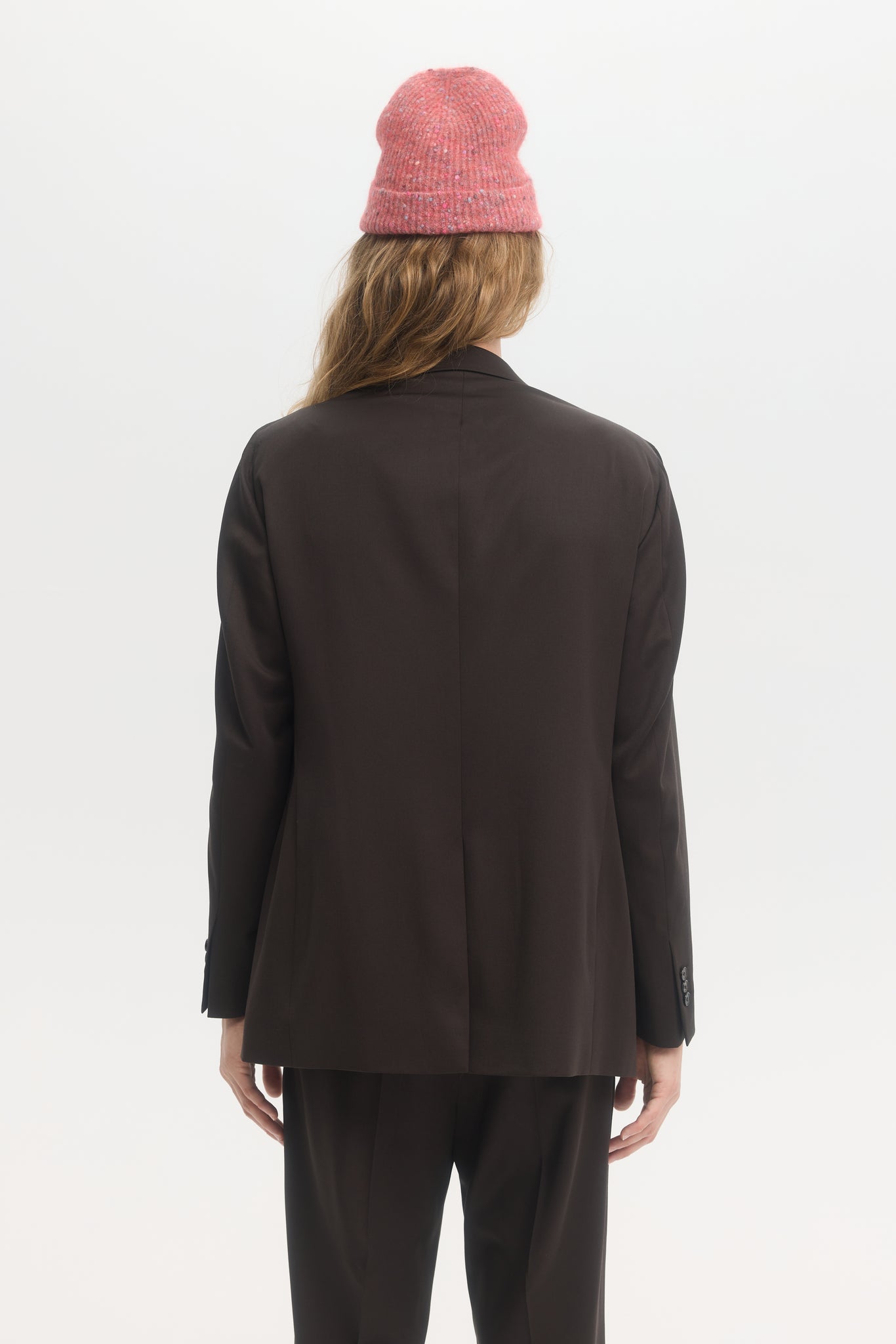 Chocolate super 130's tropical wool suit