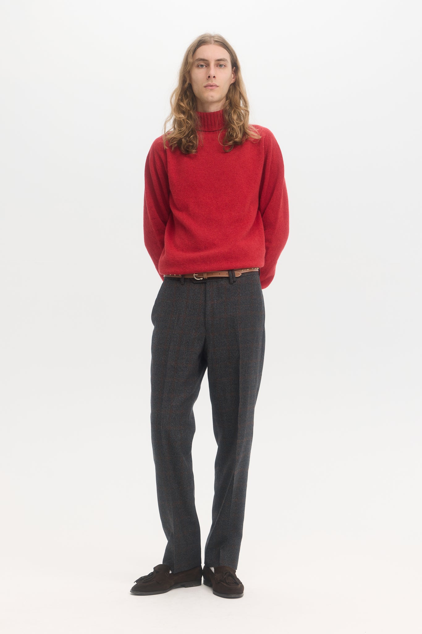 Turtleneck en laine geelong supersoft Cardinal