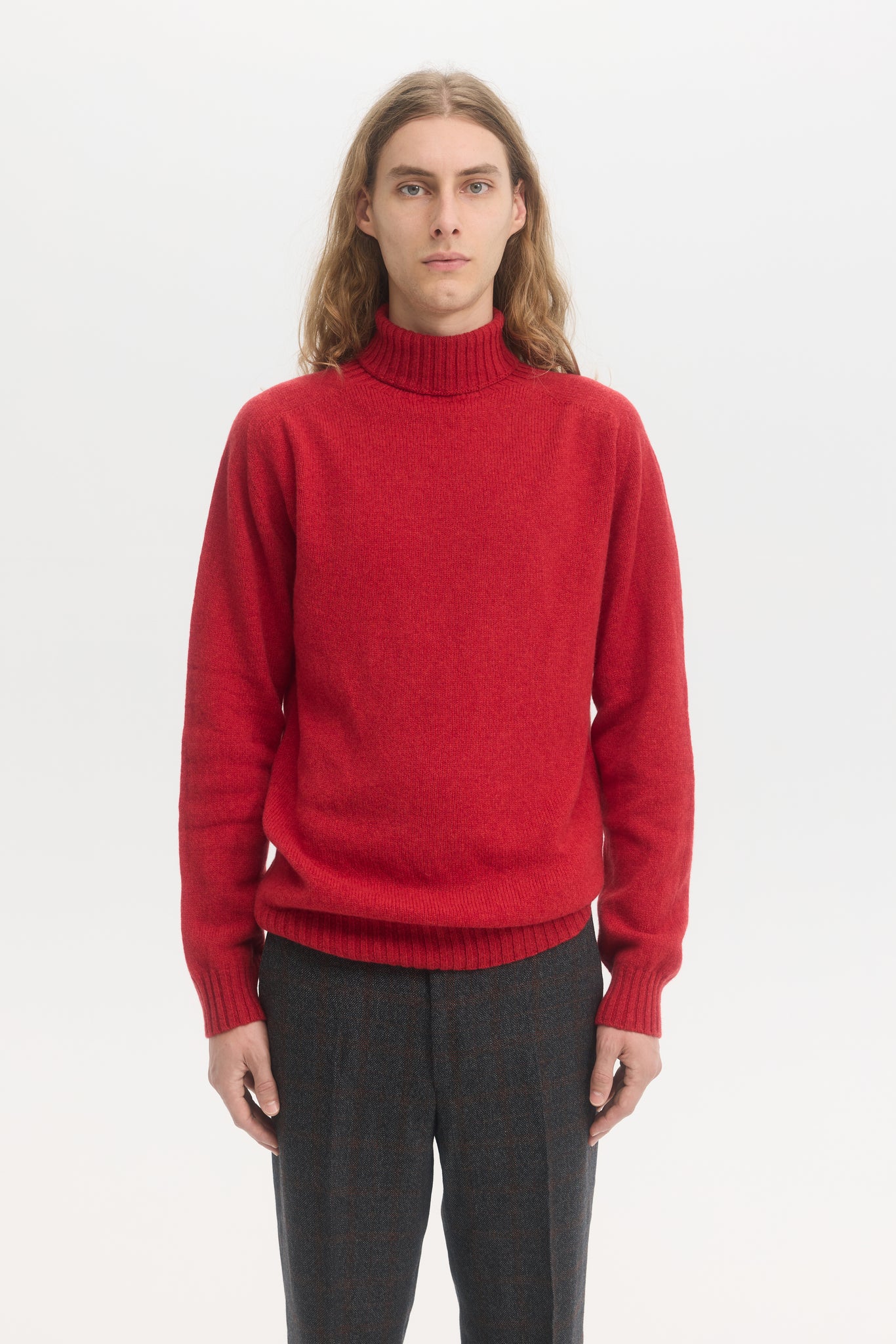 Turtleneck en laine geelong supersoft Cardinal