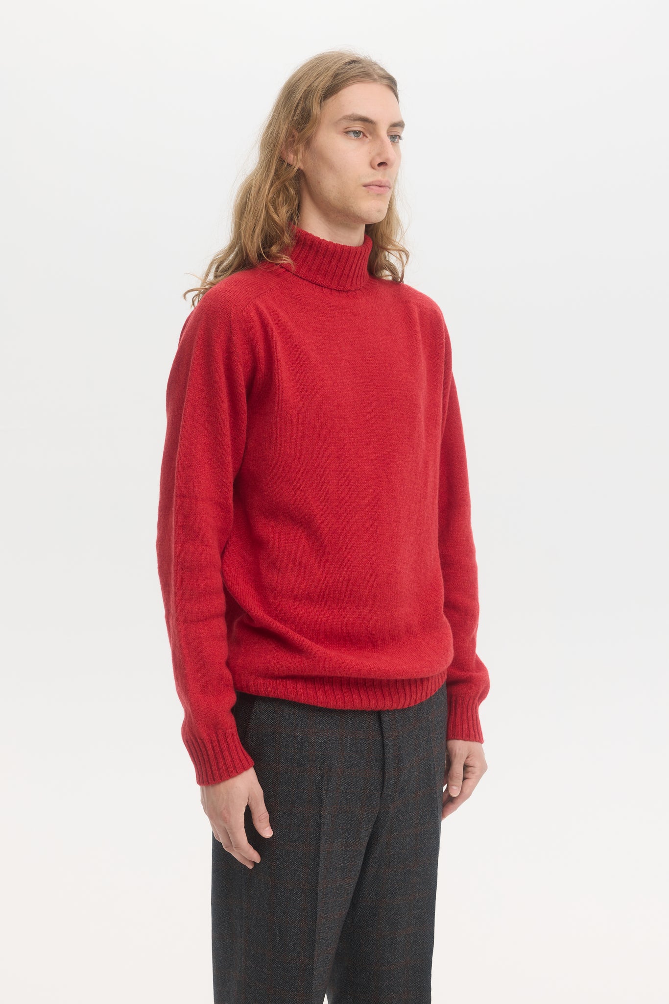 Turtleneck en laine geelong supersoft Cardinal