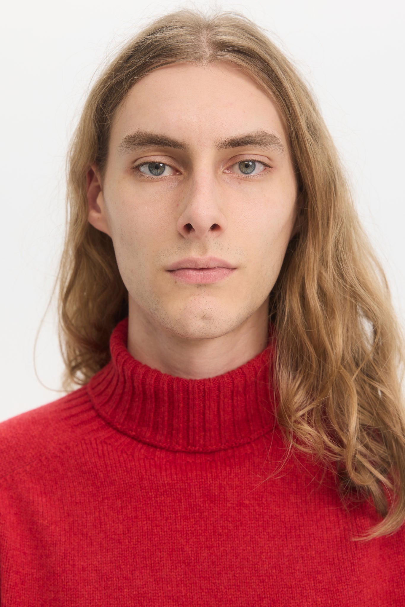 Turtleneck en laine geelong supersoft Cardinal