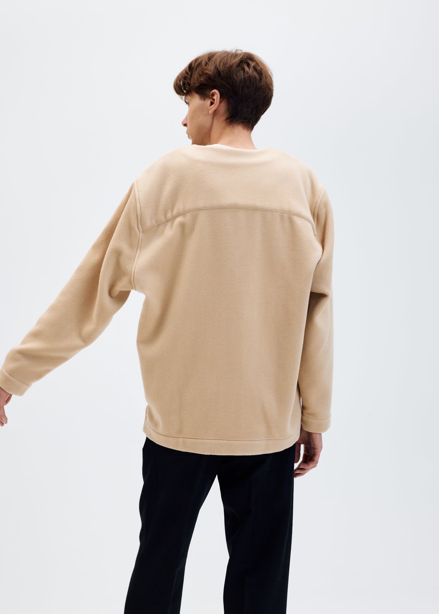 Camel angora wool cardigan jacket