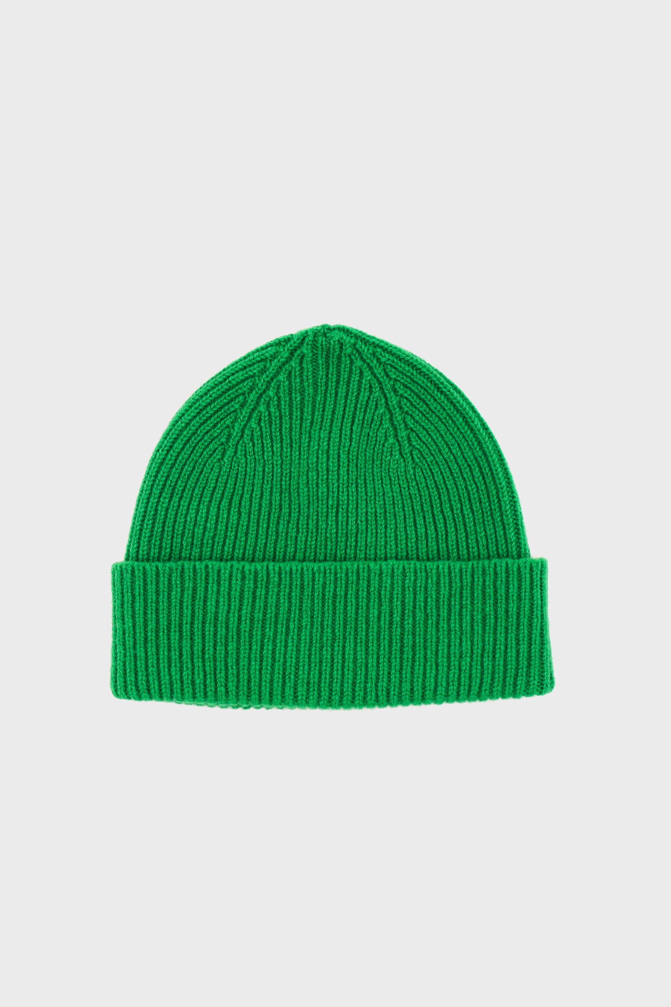 Bonnet en laine vierge vert émeraude